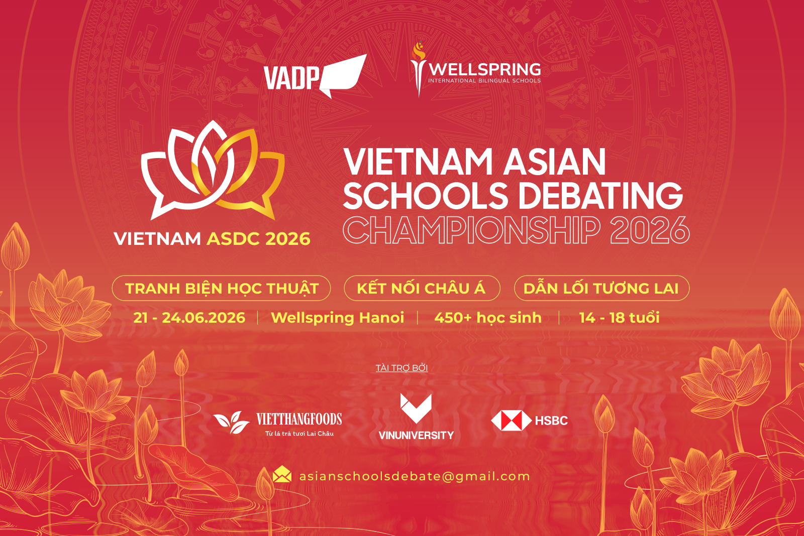 VADP Tiếp Tục Là Đơn Vị Tổ Chức Asian School Debating Championship – ASDC 2026