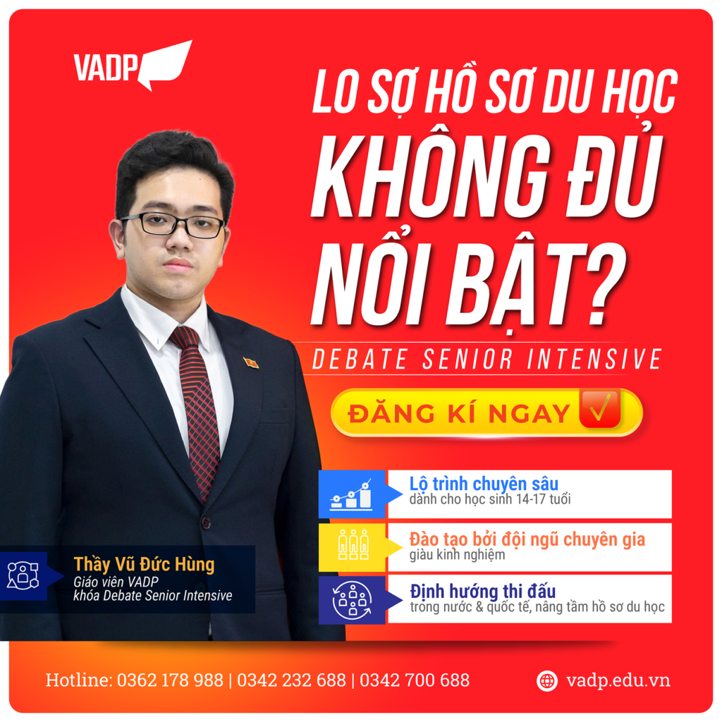 Tổng quan về khóa học Debate Senior Intensive