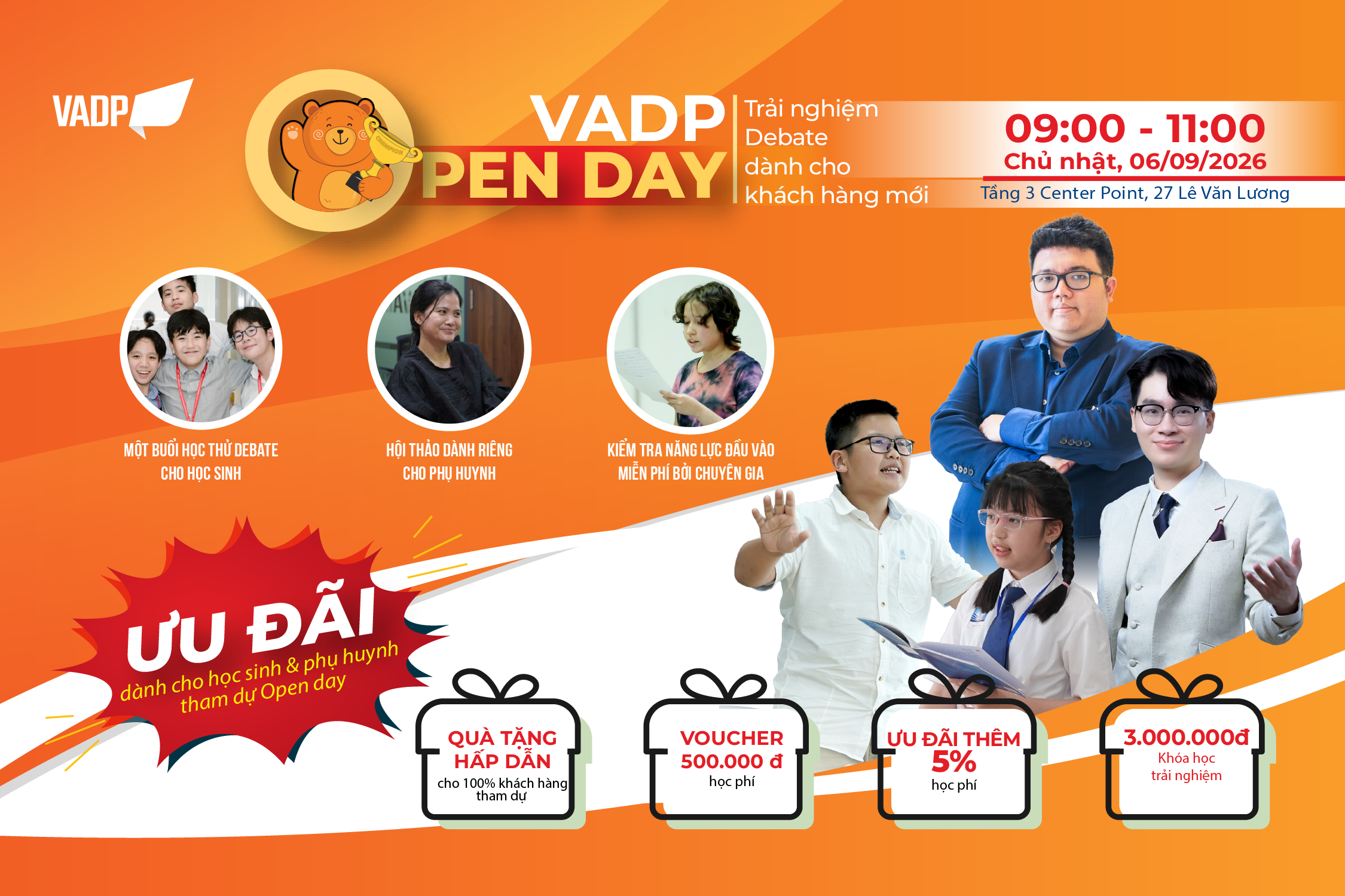 VADP Open Day| Ngày hội trải nghiệm Debate dành cho phụ huynh & học sinh